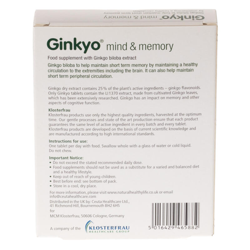 Ginkyo One A Day 30 Tablets