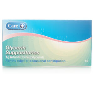 Care+ Glycerin (Glycerol) Suppositories BP 1g Infants