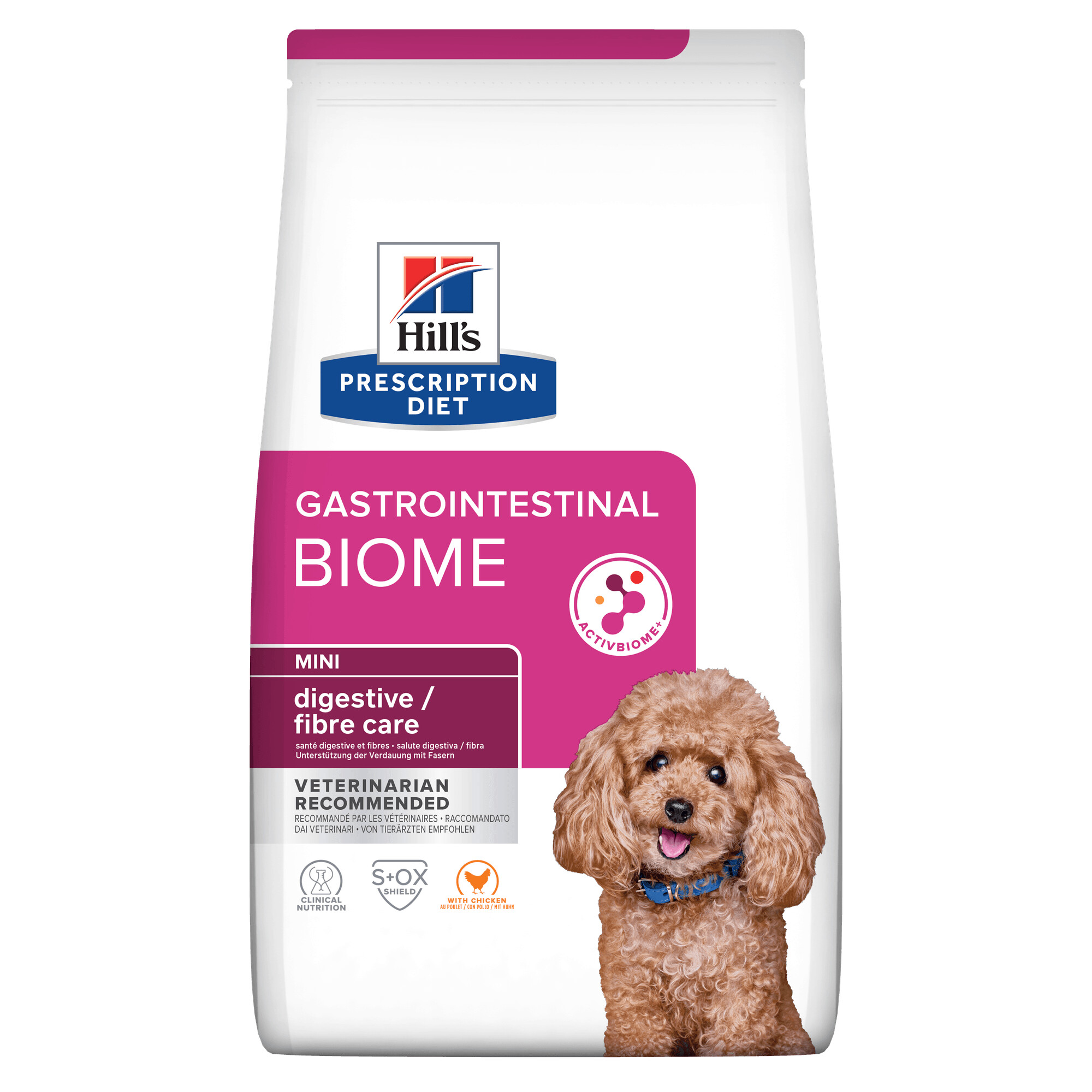 Hills Prescription Diet Gastrointestinal Digestive/Fibre Mini Dry Dog Food 1kg