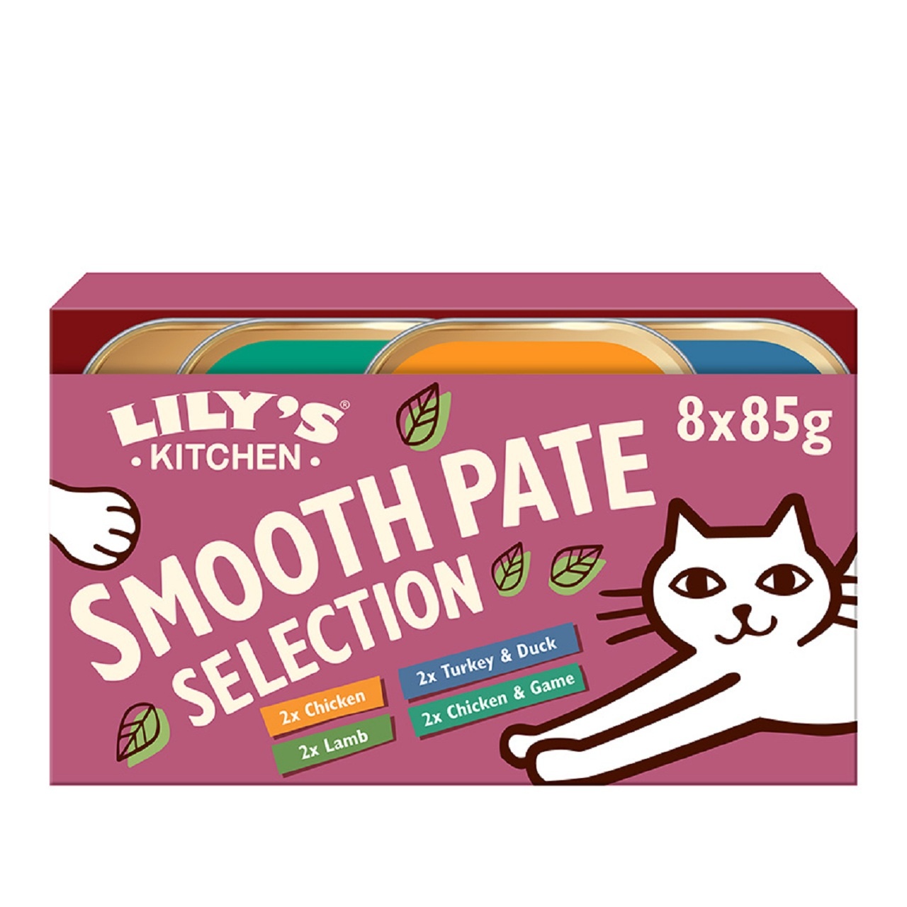 Lily's Kitchen Adult Cat Food Smooth Pat Selection Multipack 8x85g