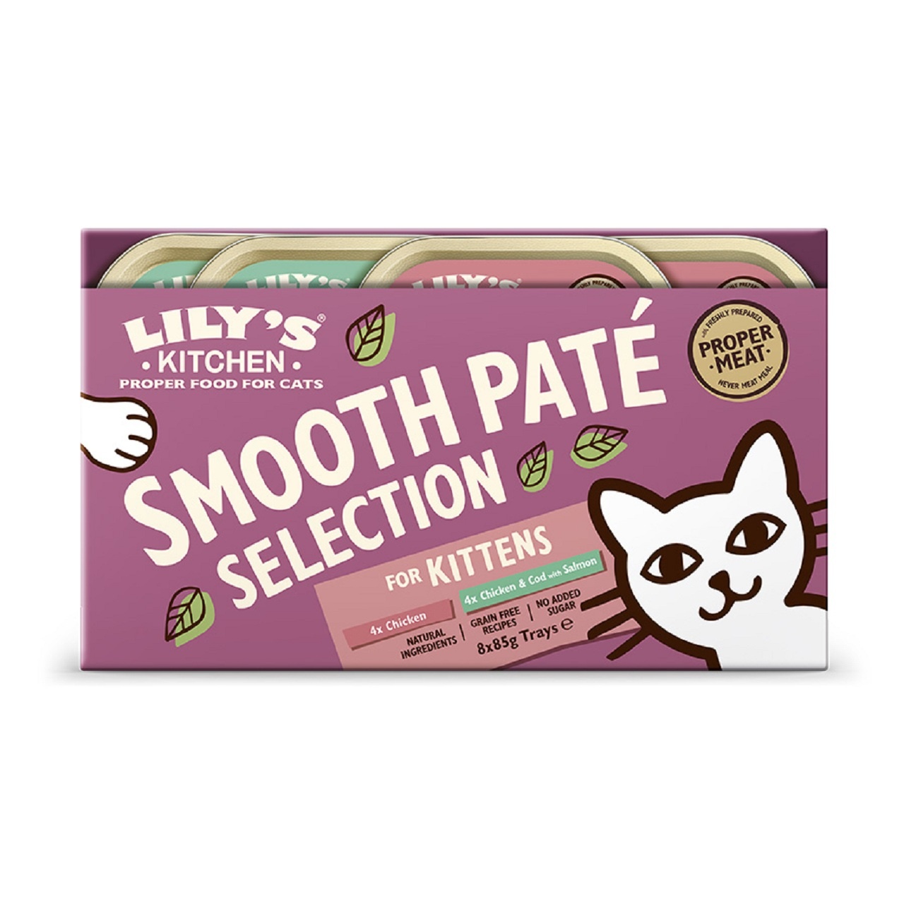 Lily's Kitchen Kitten Food Smooth Pat Selection Multipack Kitten 8x85g