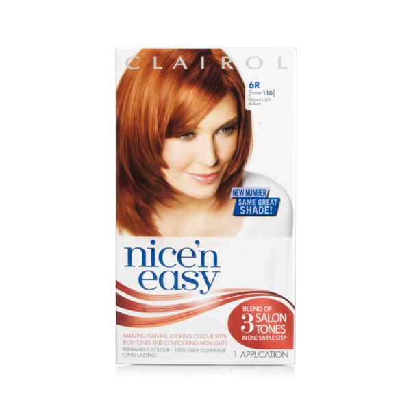 Nice n Easy Light Auburn Permanent Hair Colour 6R