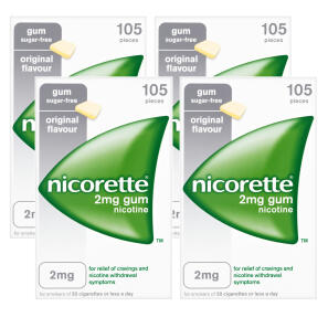  Nicorette 2mg Original Gum - 420 Pieces 