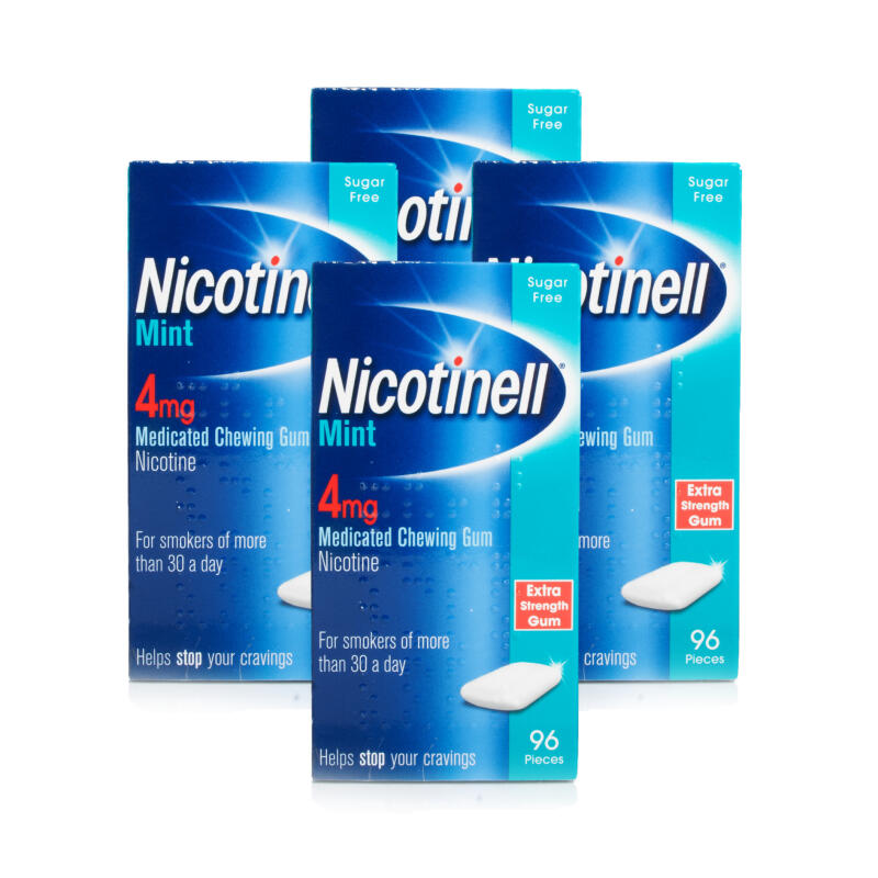 Nicotinell Mint Medicated Gum 4mg - 384 Pieces