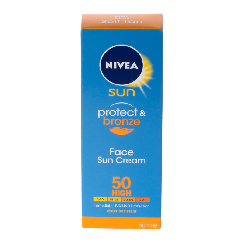 Nivea Sun Protect & Bronze Tan Activating Face Cream SPF50