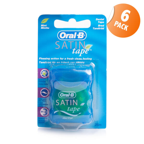 Oral-B Satin Tape Mint 6 Pack