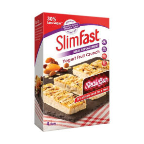  SlimFast Yogurt Fruit Crunch 4 Bars 