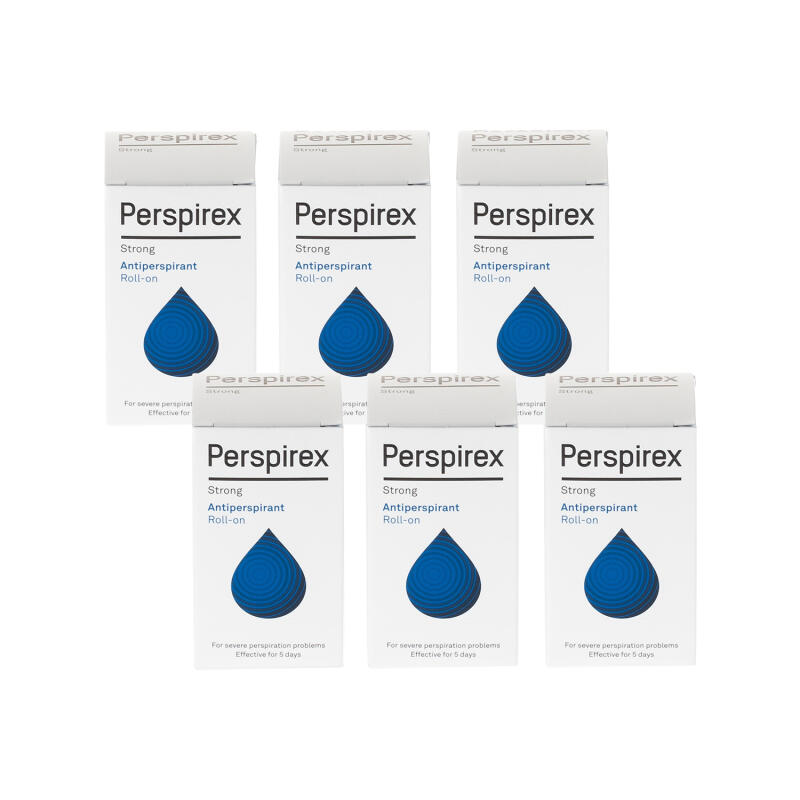 Perspirex Strong Antiperspirant Roll On 20ml - 6 Pack