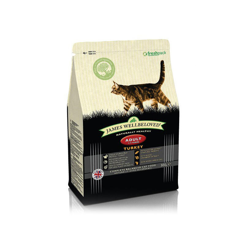 James Wellbeloved Adult Cat Kibble Turkey and Rice