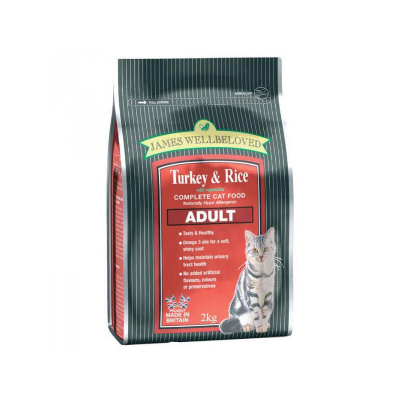 James Wellbeloved Adult Cat Kibble Turkey and Rice