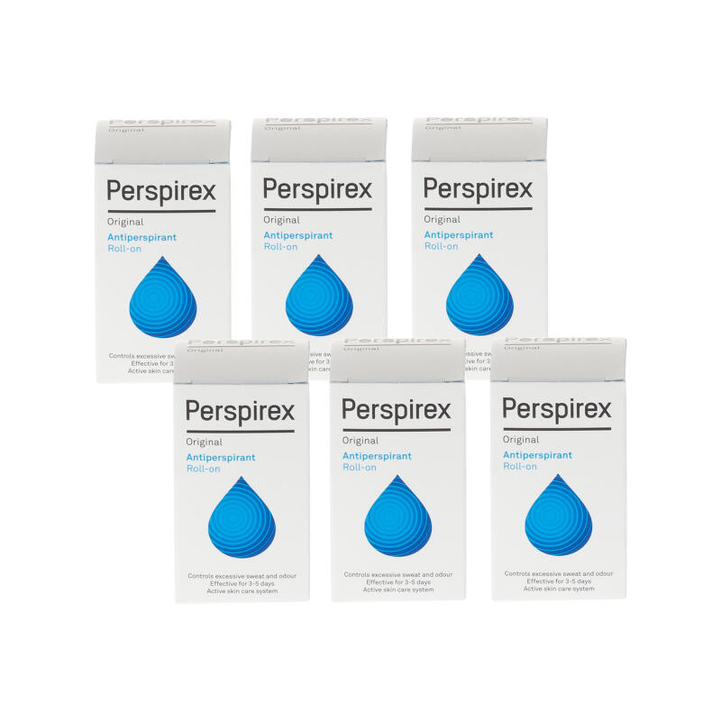 Perspirex Original Antiperspirant Roll On 20ml - 6 pack