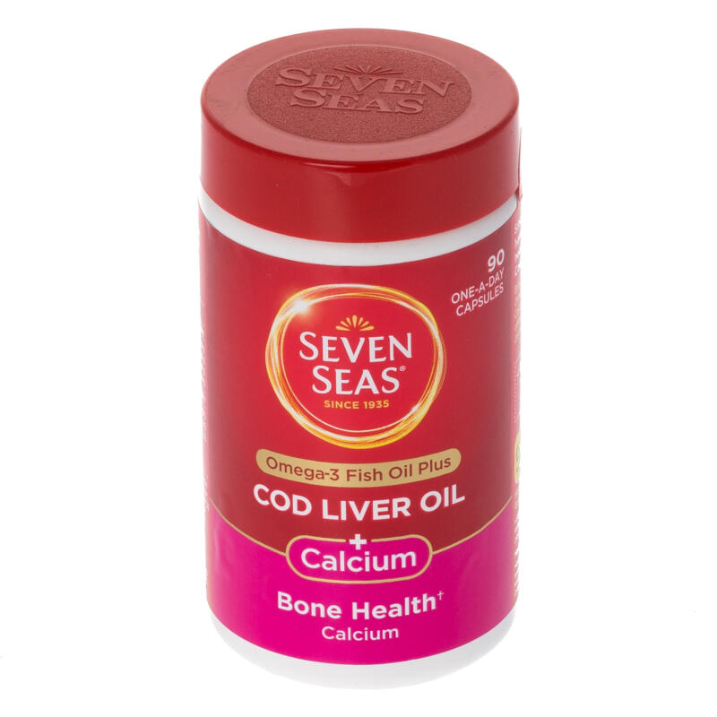 Seven Seas Cod Liver Oil Plus Calcium 90 Tablets     