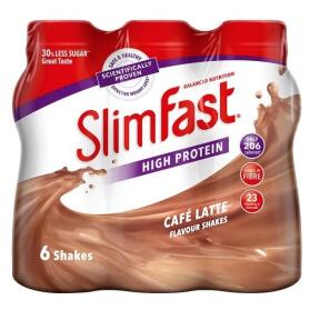 Slimfast Milkshake Multipack Bottle Latte 6x325ml