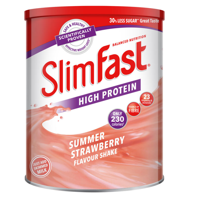 Slimfast Powder Tin Strawberry 12 Servings