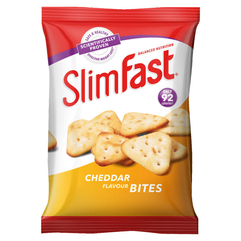 Slimfast Snack Bag Cheddar Bites - 12 Pack