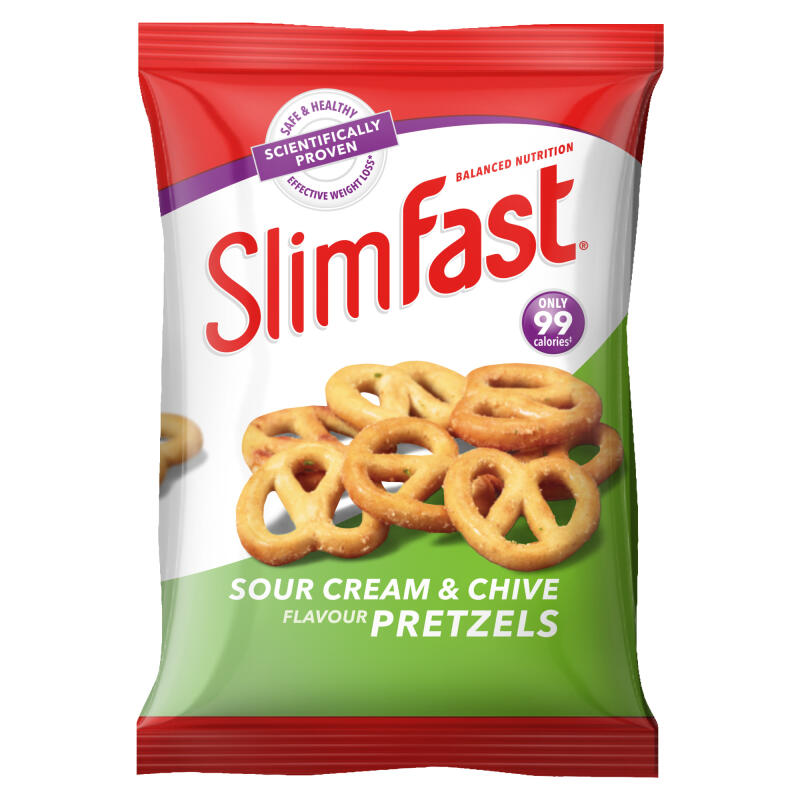 Slimfast Snack Bag Sour Cream Pretzel 23g 