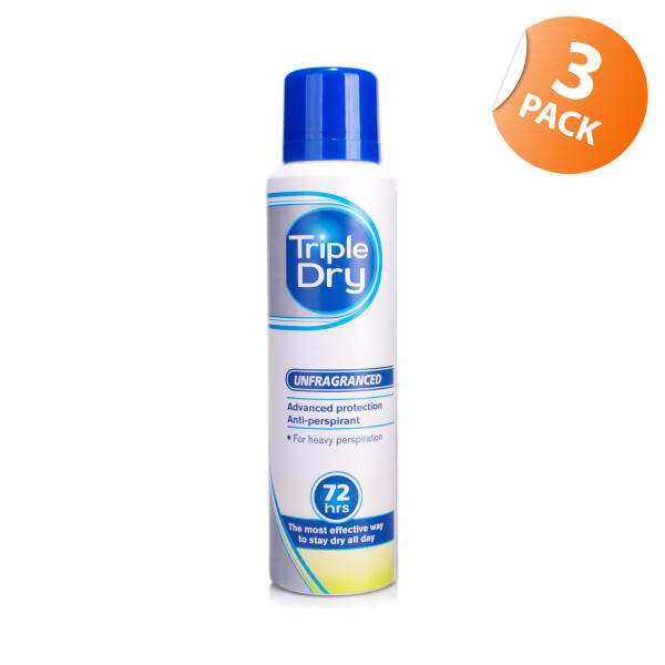 Triple Dry Advanced Protection Anti-Perspirant Unfragranced Triple Pack